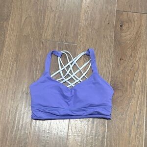 lululemon athletica Purple Sports Bra with Strappy Back